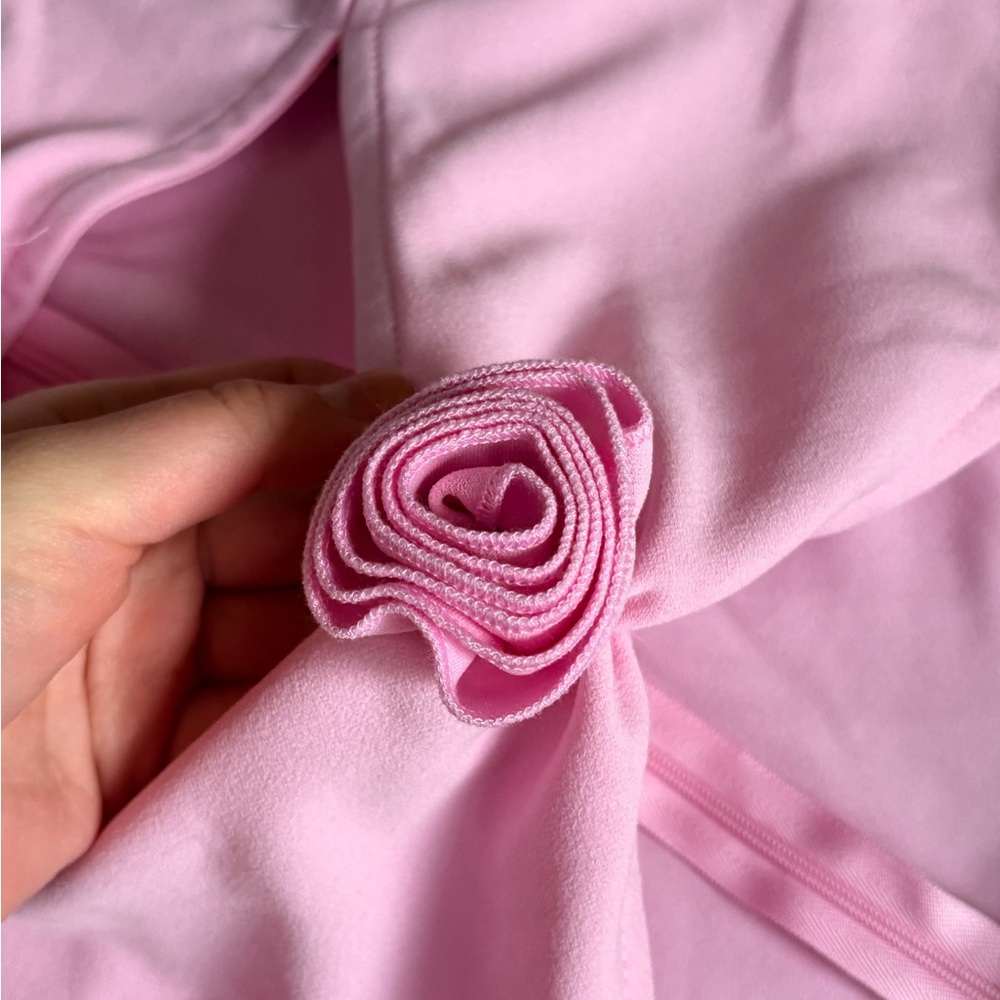 Forever 21 Light Pink Backless Cutout Rose-Accent Mini Dress - Picture 3 of 6